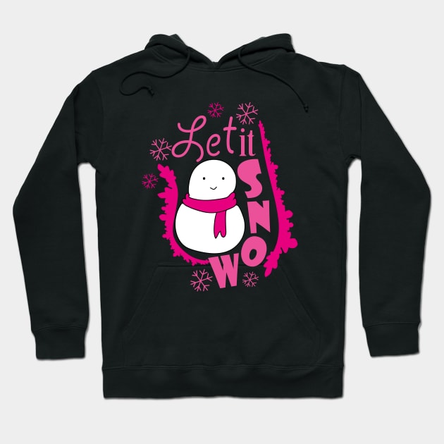 Let It Snow Happy Snowman Hoodie by Day81